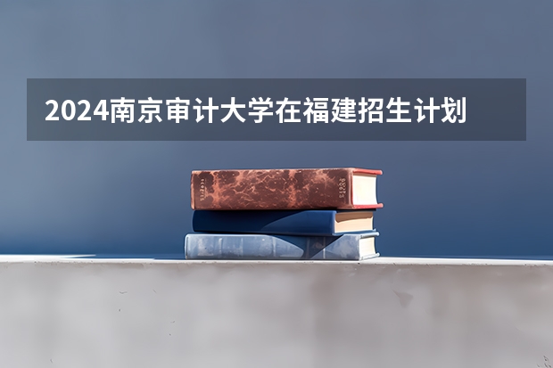 2024南京审计大学在福建招生计划表