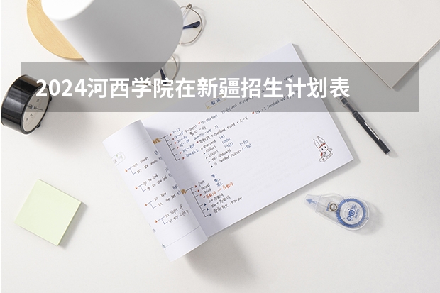 2024河西学院在新疆招生计划表
