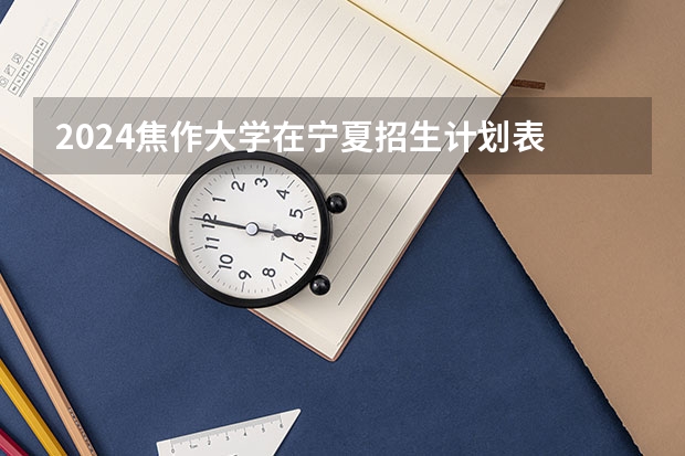 2024焦作大学在宁夏招生计划表