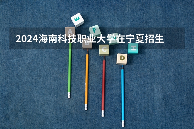2024海南科技职业大学在宁夏招生计划表
