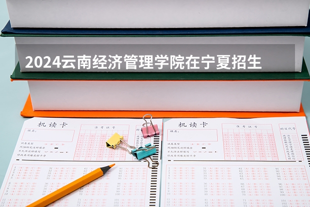 2024云南经济管理学院在宁夏招生计划表