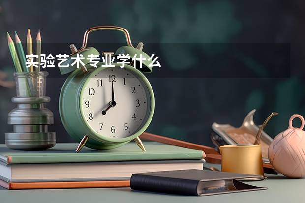 实验艺术专业学什么