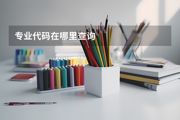 专业代码在哪里查询