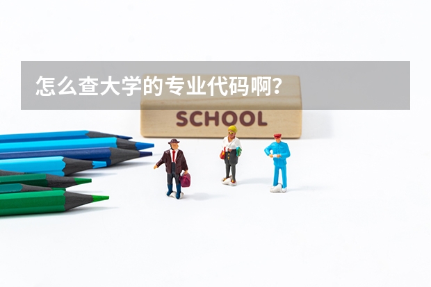 怎么查大学的专业代码啊?