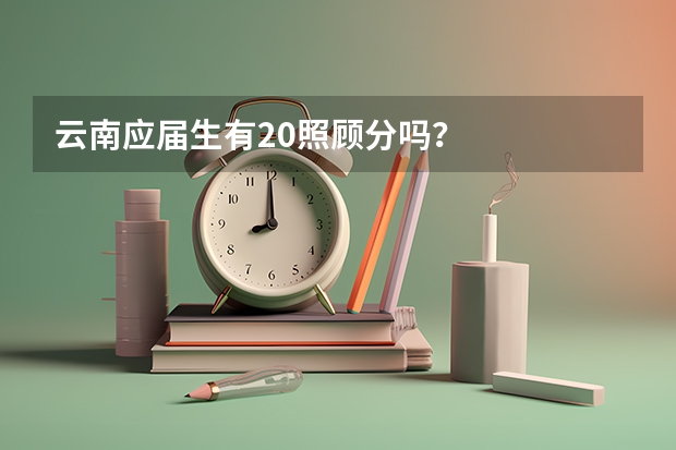 云南应届生有20照顾分吗?