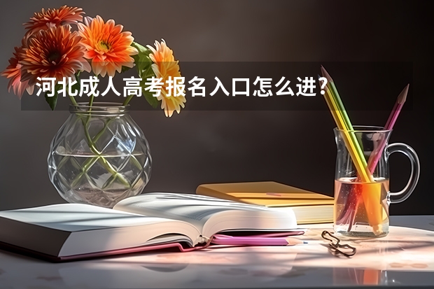 河北成人高考报名入口怎么进?