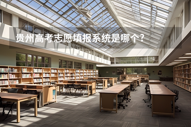 贵州高考志愿填报系统是哪个?