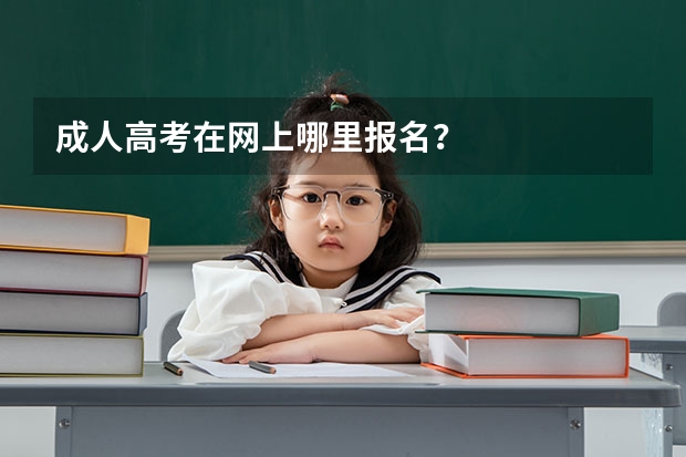 成人高考在网上哪里报名?
