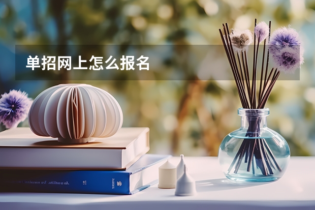 单招网上怎么报名
