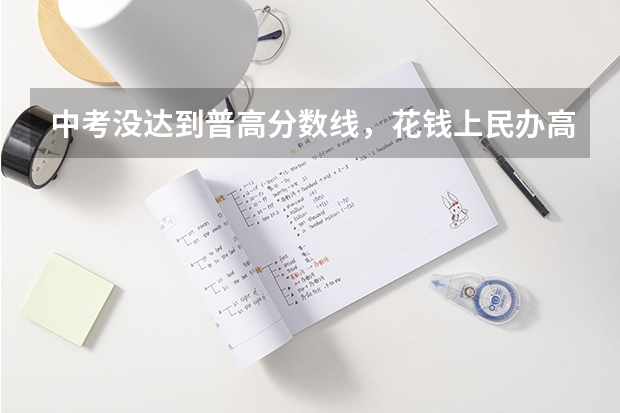 中考没达到普高分数线，花钱上民办高中，有学籍吗？能高考吗？