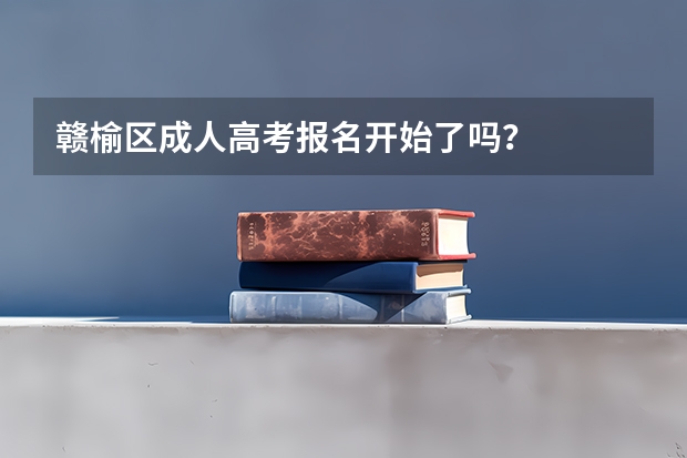 赣榆区成人高考报名开始了吗?