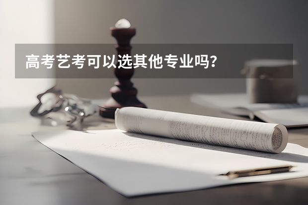 高考艺考可以选其他专业吗?