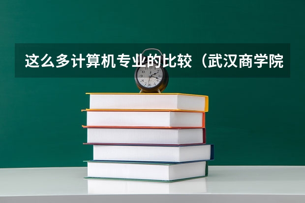 这么多计算机专业的比较(武汉商学院招生办电话)