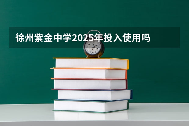 徐州紫金中学2025年投入使用吗