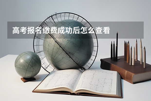 高考报名缴费成功后怎么查看
