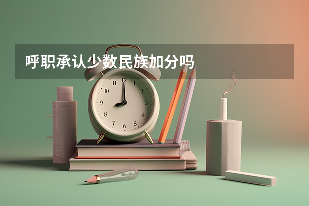 呼职承认少数民族加分吗