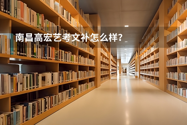 南昌高宏艺考文补怎么样?