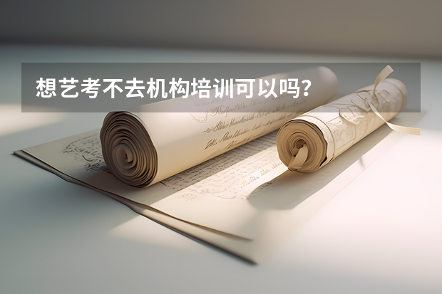 想艺考不去机构培训可以吗?