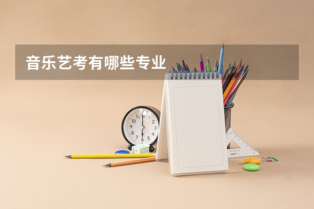 音乐艺考有哪些专业