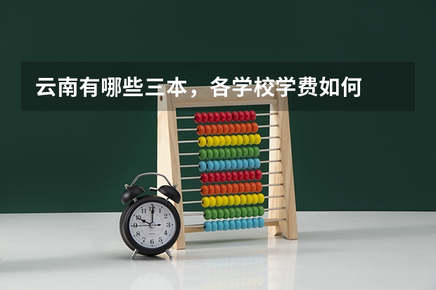 云南有哪些三本,各学校学费如何