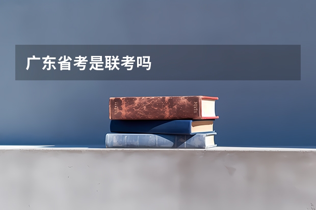 广东省考是联考吗