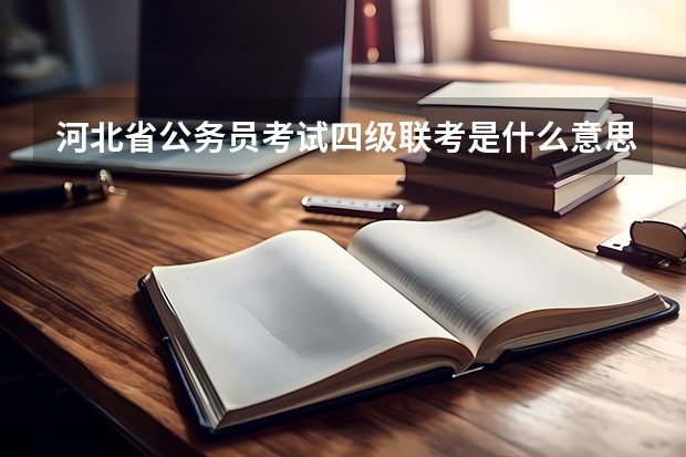 河北省公务员考试四级联考是什么意思?公务员、村官、选调生么?同时报公务员和选调生行不啊