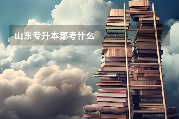山东专升本都考什么