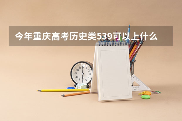 今年重庆高考历史类539可以上什么大学