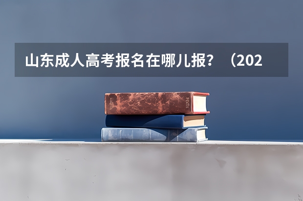 山东成人高考报名在哪儿报?(2023年山东省成人高考报名具体时间「附入口及流程」)