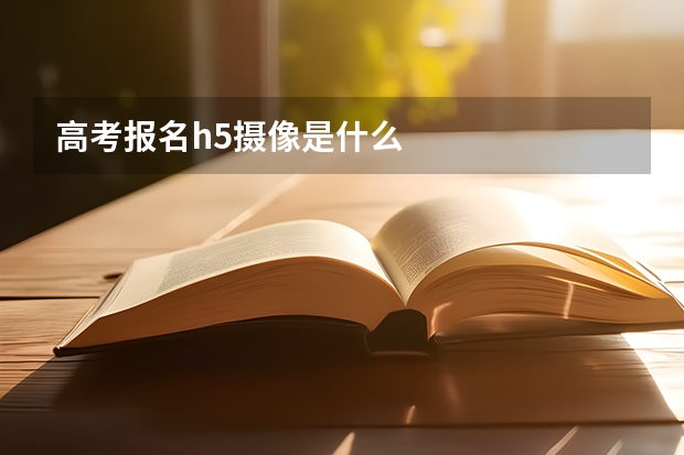 高考报名h5摄像是什么