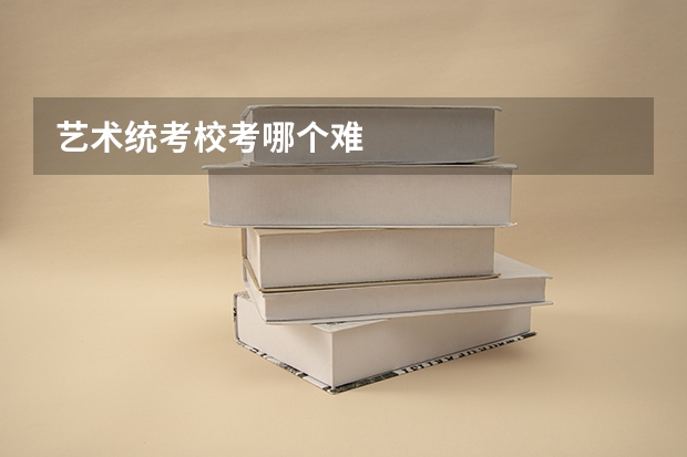 艺术统考校考哪个难